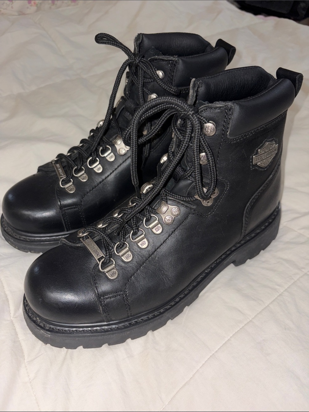 Harley Davidson Dipstick Genuine Leather Riding Boots